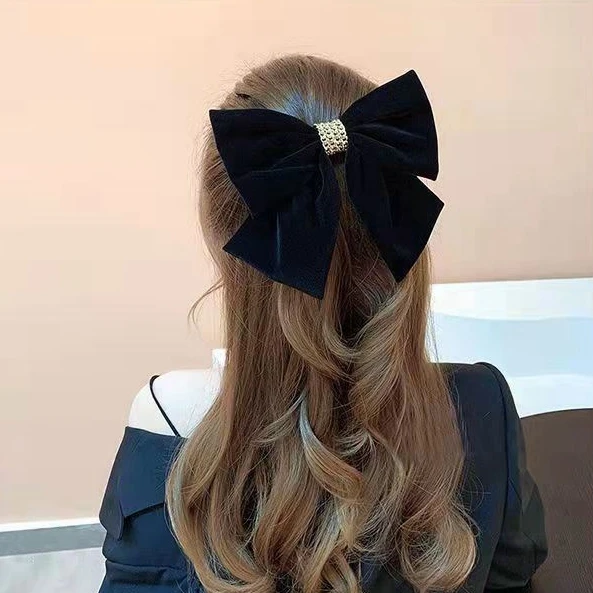 Velvet Bow Hair Tie — Assorted