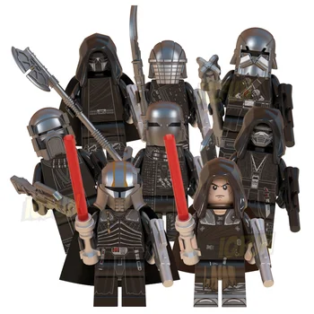 Space War SW Movie The Force Awakens Mini Figures Building Blocks The Knights Of Ren Legocustom Small Plastic MOC DIY Toy