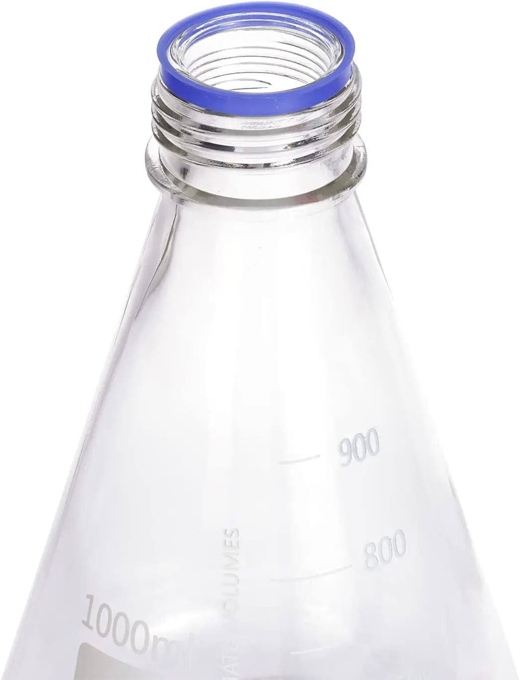 Borosilicate Glass Erlenmeyer Flask With Plastic Screw Lid Graduated