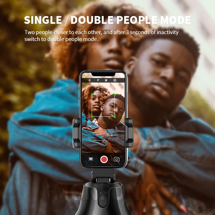 Apai Genie 360 Rotation Auto Face Object Tracking Selfie Stick Smart Shooting Camera Phone Holder