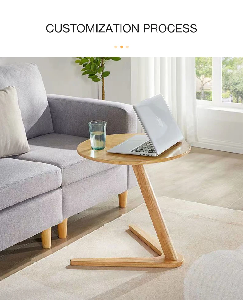 Simple All Solid Wood Side Table Nordic Living Room Sofa Side Coffee ...