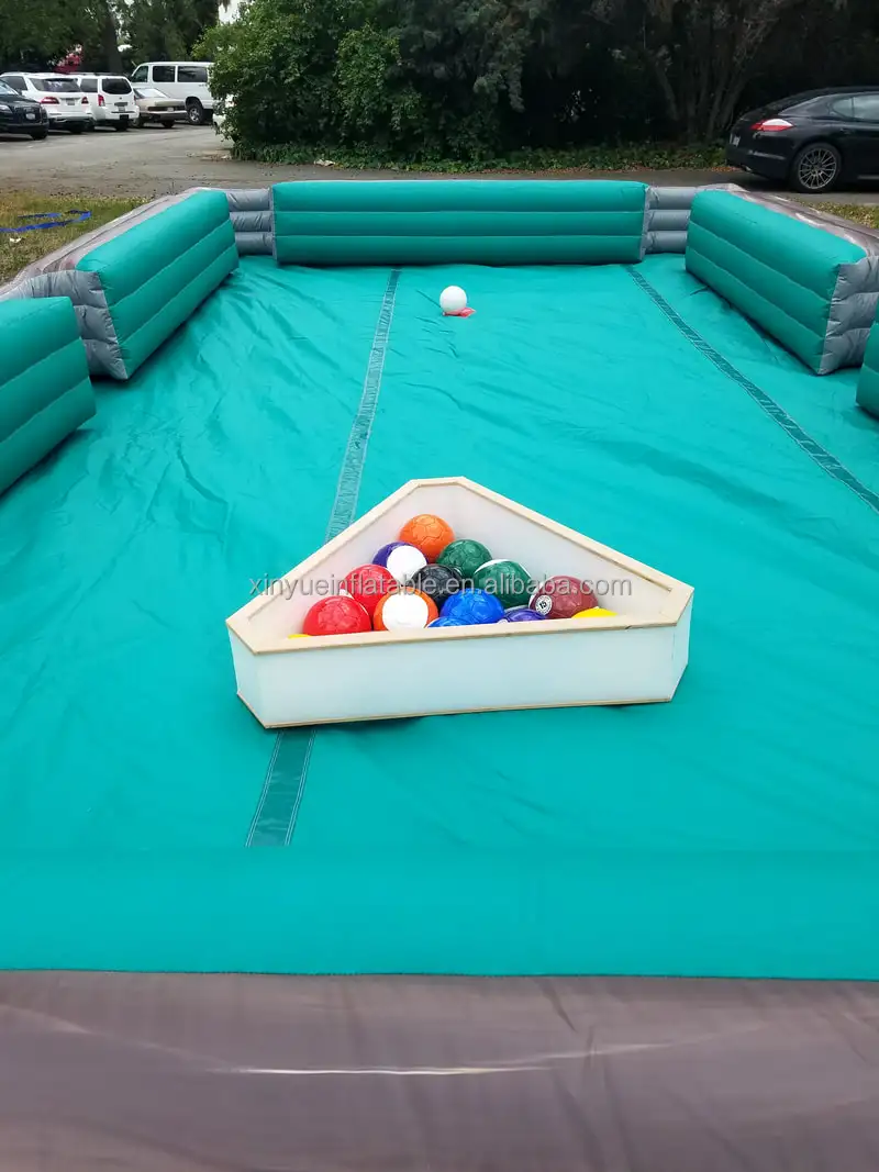 Snickers Pool Table Inflatable Snooker Soccer Pool Table - Ideal for Events