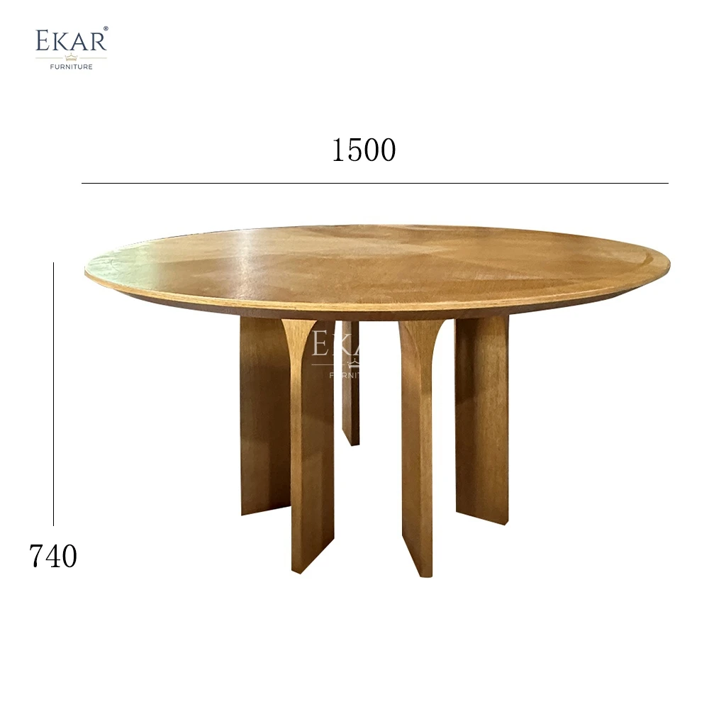 product modern outdoor wooden round dining table for patio and garden-64