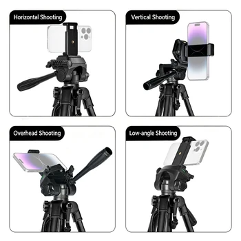 Aluminum alloy camera tripod, live streaming stand, tripod laser gun tripod, night fishing lamp tripod detail image