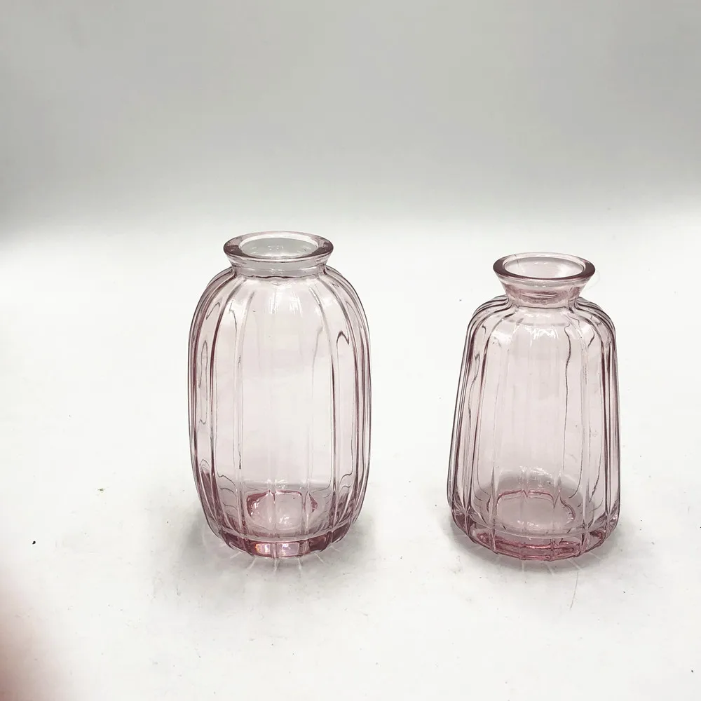 Best Selling Factory Homemade  Unique  Cheap Colored Tall Glass Cylinder Vase  for Home Decoration Flower Arrangements
