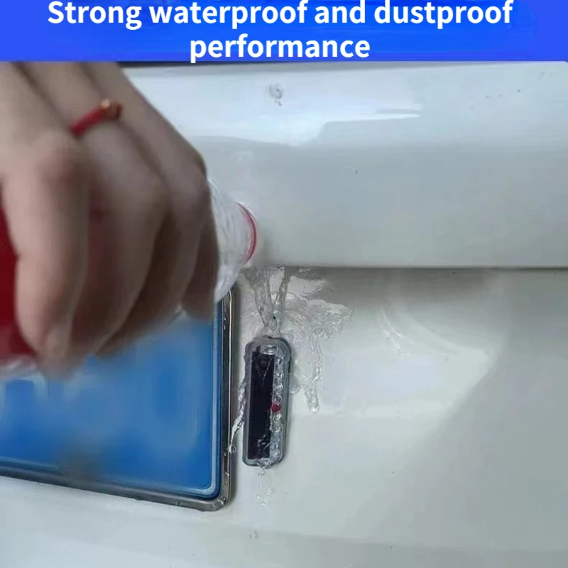 Colorful Solar Anti-rear end Collision Lamp Car Burglar Alarm Motorcycle Tail Strobe Motorcycle Flashing Safety Warning Light