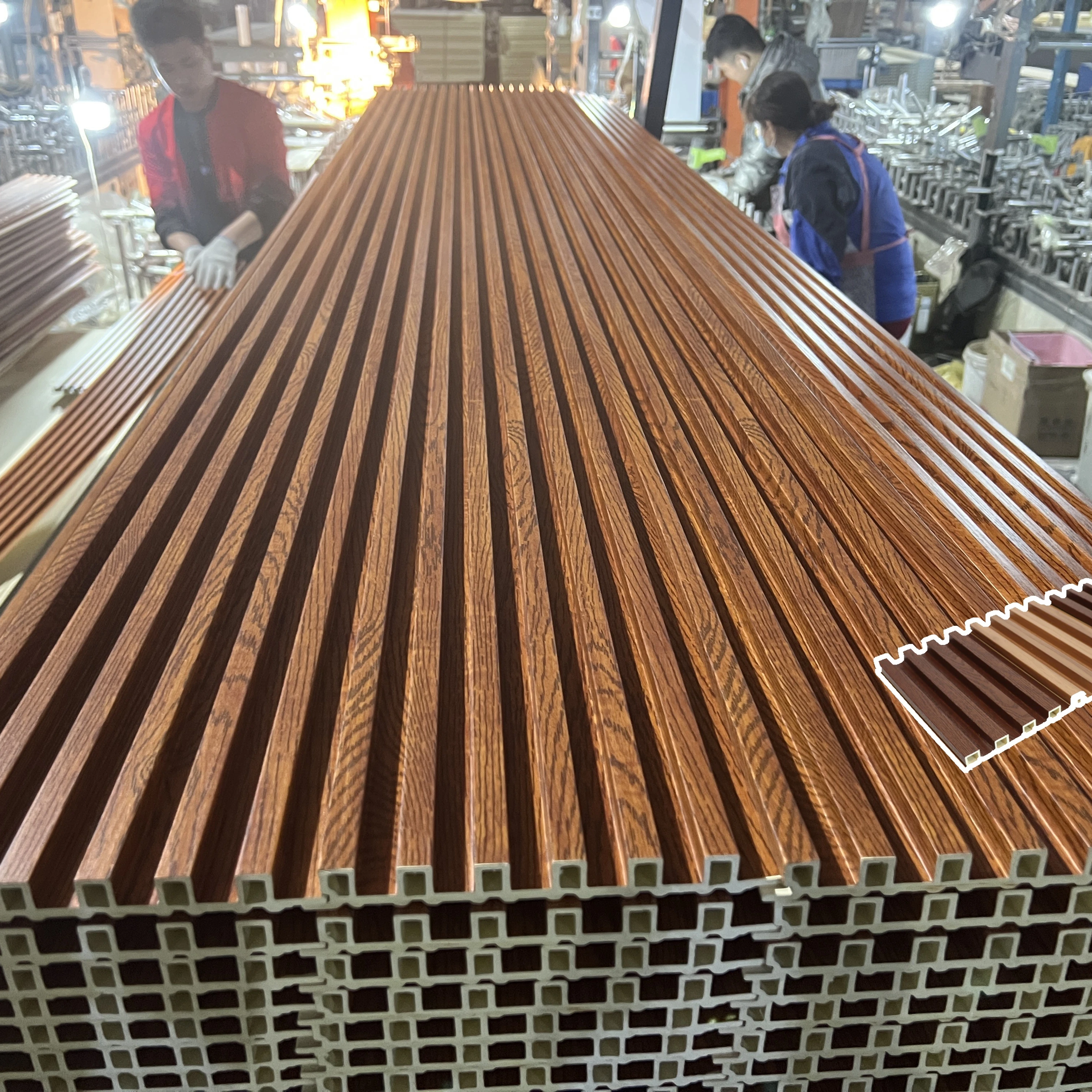 Hot Selling Composite Panel Cladding Laminated Wood Substitute Wpc Wall Panels