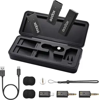 GODOX Movelink Mini LT Kit Wireless Microphone System, 2.4GHz for IPhone, Camera, Vlogger, Youtuber, Interviewer