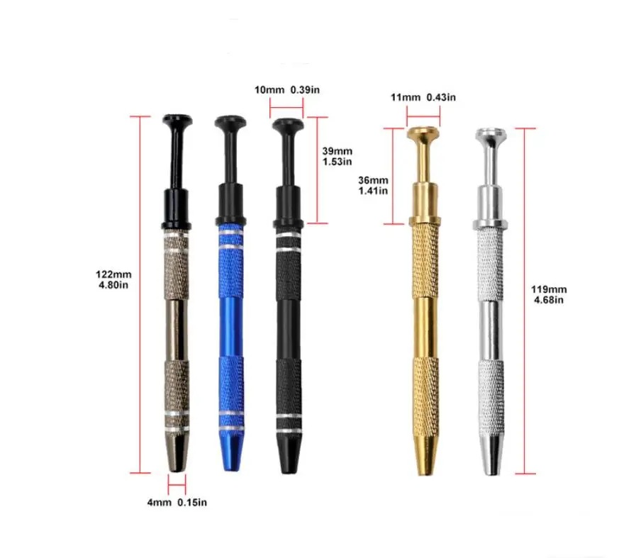 Prong Grabber Tool Pick up Tool with 4 Prongs IC Chips Electronic Component Gems Pickup Holder Claw Tweezers for Small Parts