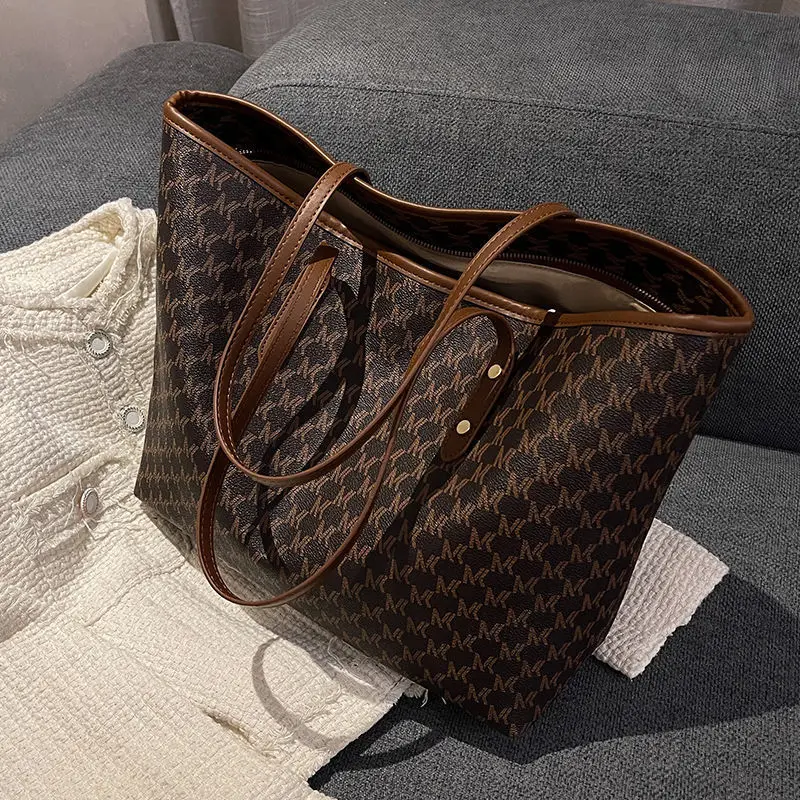Top Fashion Women Brand Printed Luxury Bag Handbag PU Shoulder Bag Women's Large Capacity Tote Bag