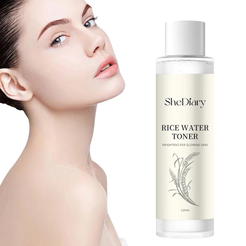 SheDiary Korean Rice Serum Skin Care Rice Water Toner Spray Face Mist Wholesale Anti Aging Hydrating Anti Acne Face Toner