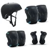 Black plum-blossom helmet-black-blue bull head protective gear