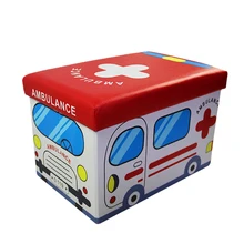 HStex Modern Living Room Bench Animal Folding Car Storage Stool Kids Car Ottoman