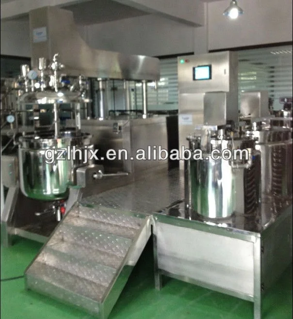 1000L вакуумный эмульгирующий смеситель 100L небольшой фармацевтический косметический гомогенизатор