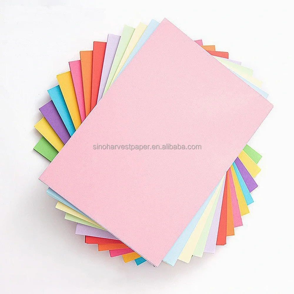 Production of High Quality A4 Colored Paper School Office Double-sided Can Be Used for Origami