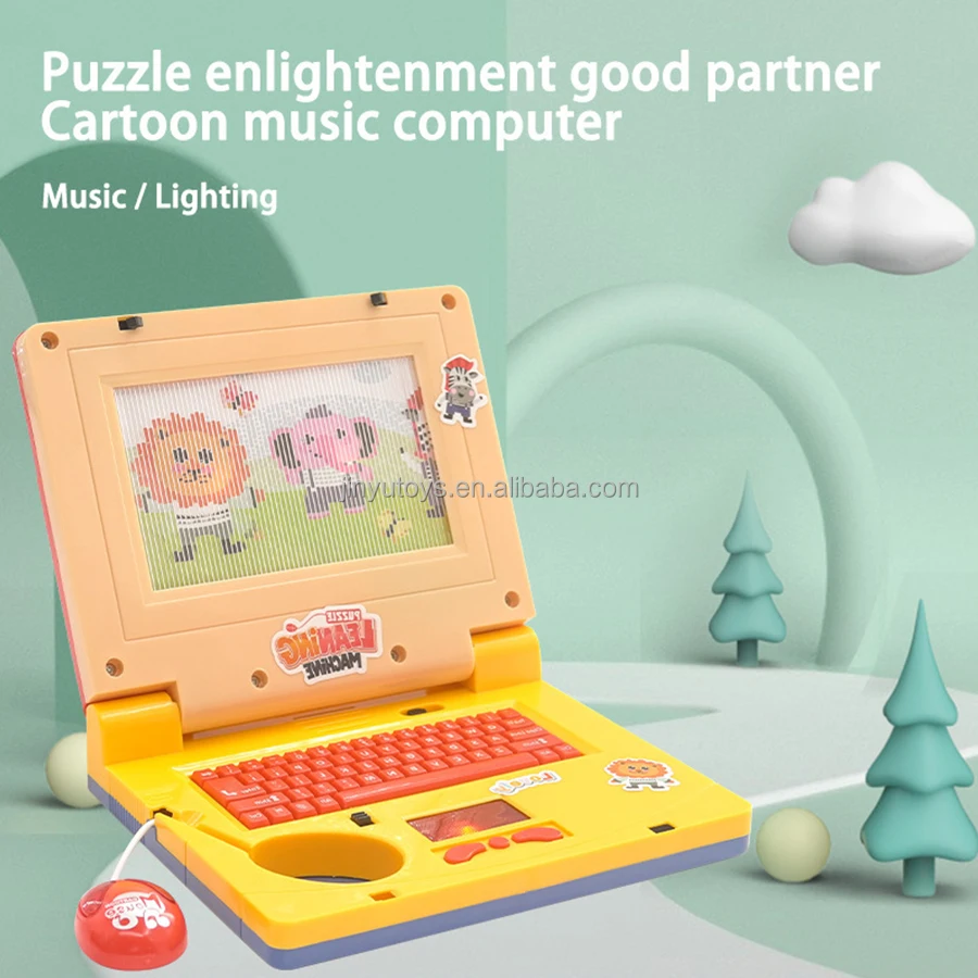 New Arrival Computer Toy Laptop LED Display Screen Kids Children Educational Early Education Toys Learning Machine With Keyboard
