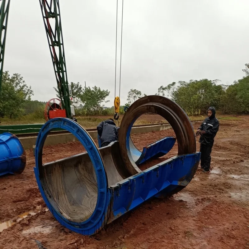 New Simple Steel Concrete Pipe Making Machinery with Drain Pipe Molds