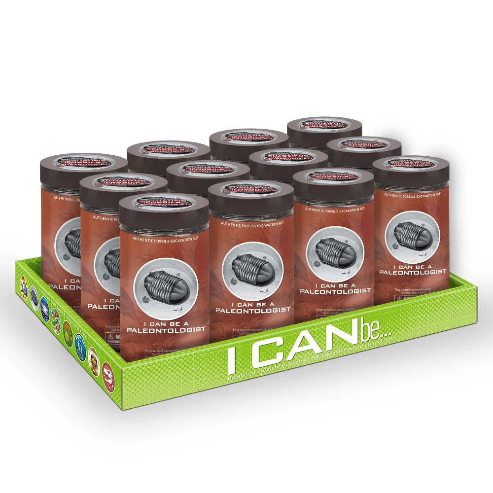 Educational 6+ Pretend Toy Set Kid Stem Authentic Fossil Excavation Kit