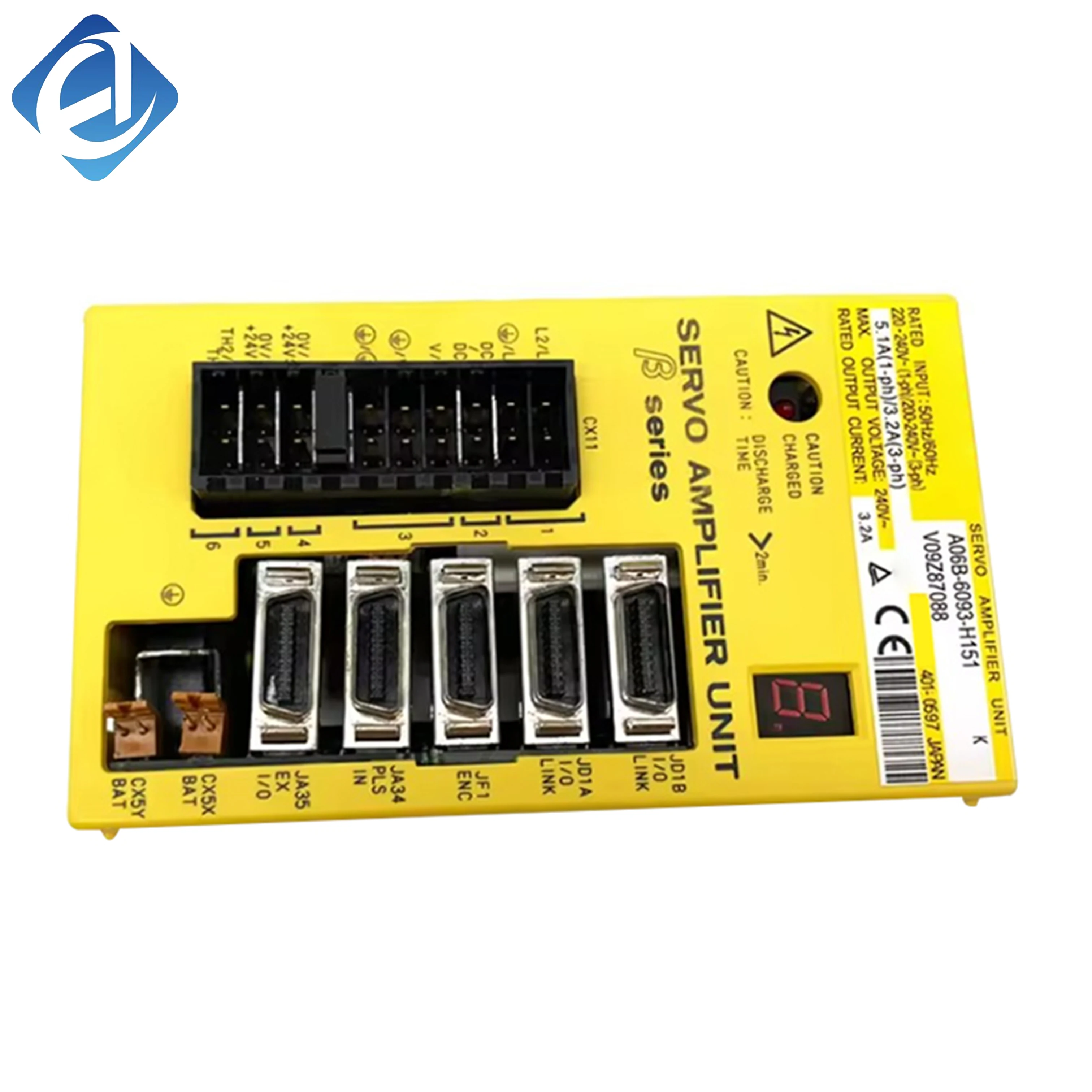 New Original A06B-6093-H151  Fanuc β series servo amplifier unit. It provides precise drive control for servo motors with stable output and reliable protection functions. Widely used in Fanuc CNC machine tools, machining centers 