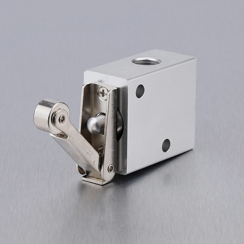 JM 3/2 Way Hand Operated Manual Control 1/4'' NPT Air Pneumatic Push Button Mechanical Valve