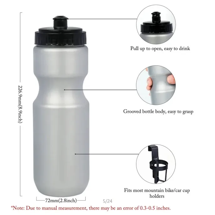 cycling/bike/bicycle sports bottle reusable plastic drinking