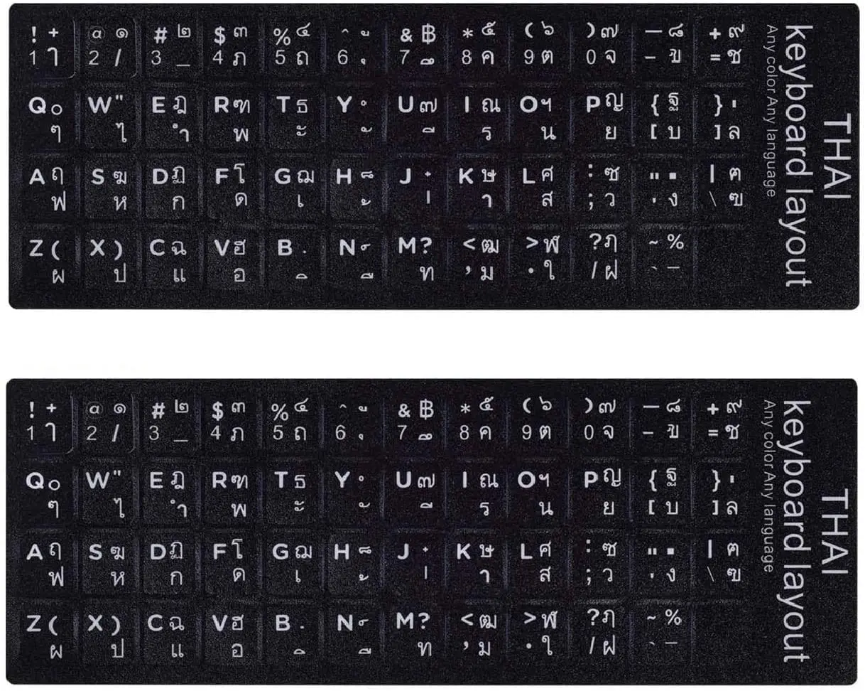 thai alphabet keyboard
