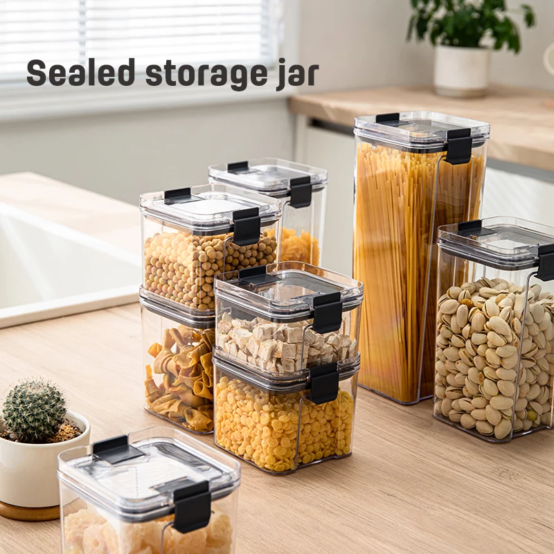 Acrylic 6-7 Pack Kitchen Airtight Food Storage Container Set BPA