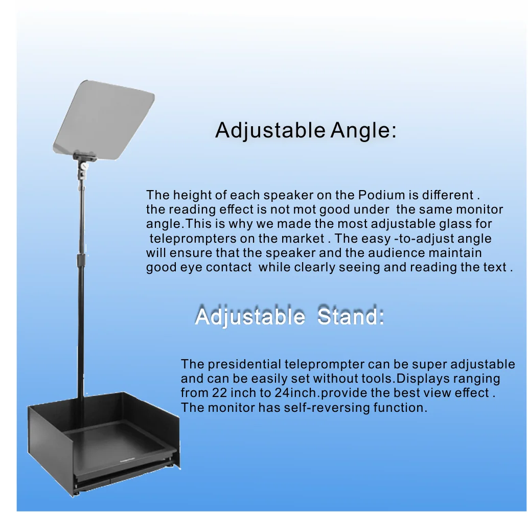 24 Inch Automirror Flip Screen Professional Laptop Conference Stage