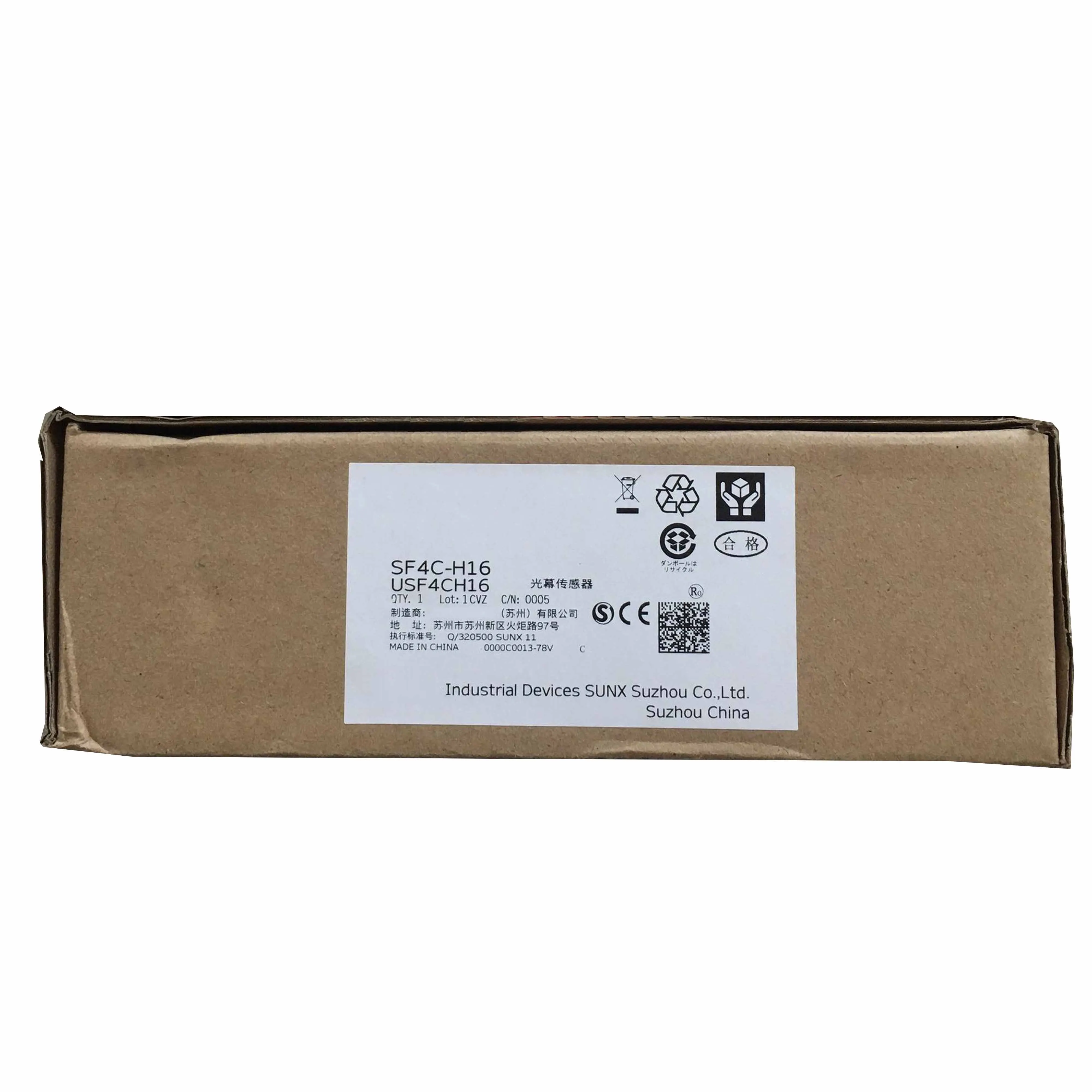 New Original  SF4C-H16 Safety Light Curtain, SF4C Series. Used for personnel safety protection and hazard area isolation of industrial machinery. With 16 optical axes, compact structure, high detection accuracy and strong anti-interference performance