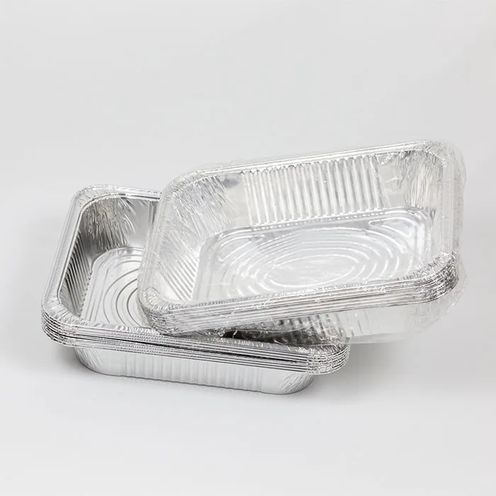 3226 3500ml Half size Aluminum Foil Containers Barbecue Foil Trays For Food  Packing