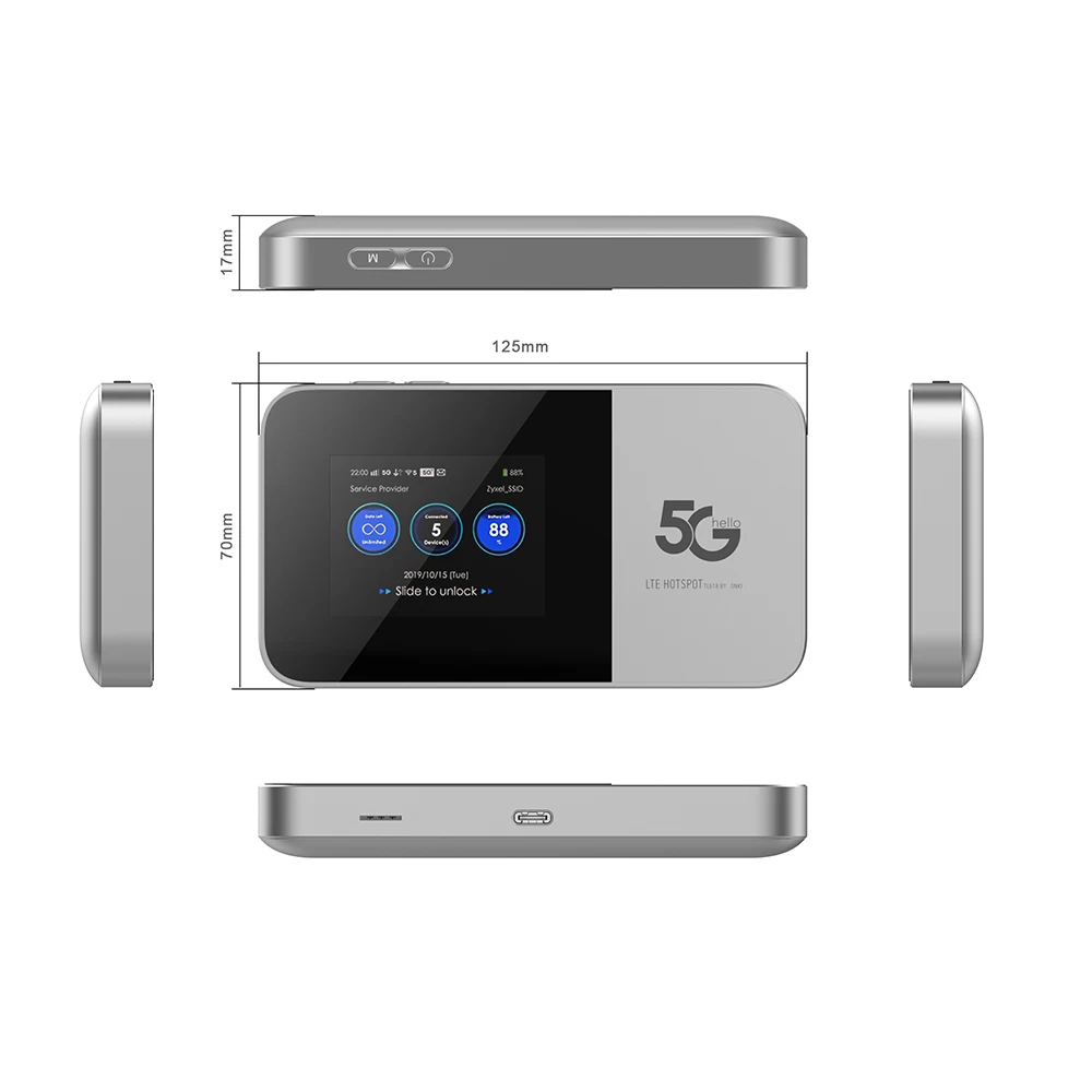 5G Hot Spot OEM Mini Wifi Router für 32 Nutzer, tragbar und energieeffizient