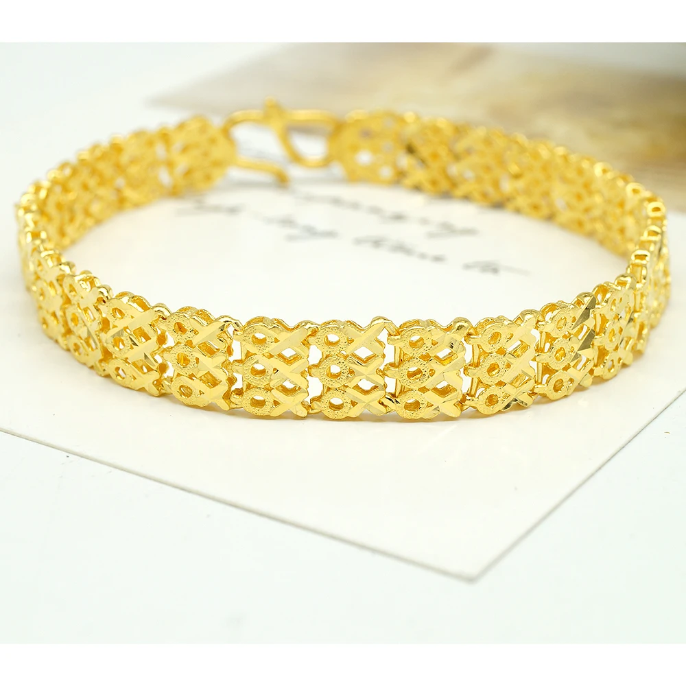 Mens 24k Gold Plated 14MM Miami Cuban Bracelet 8.5