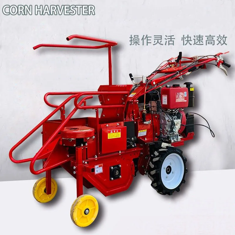 Mini Corn Picking Machine Combine Corn Harvest Maker Self Propelled Corn Picker