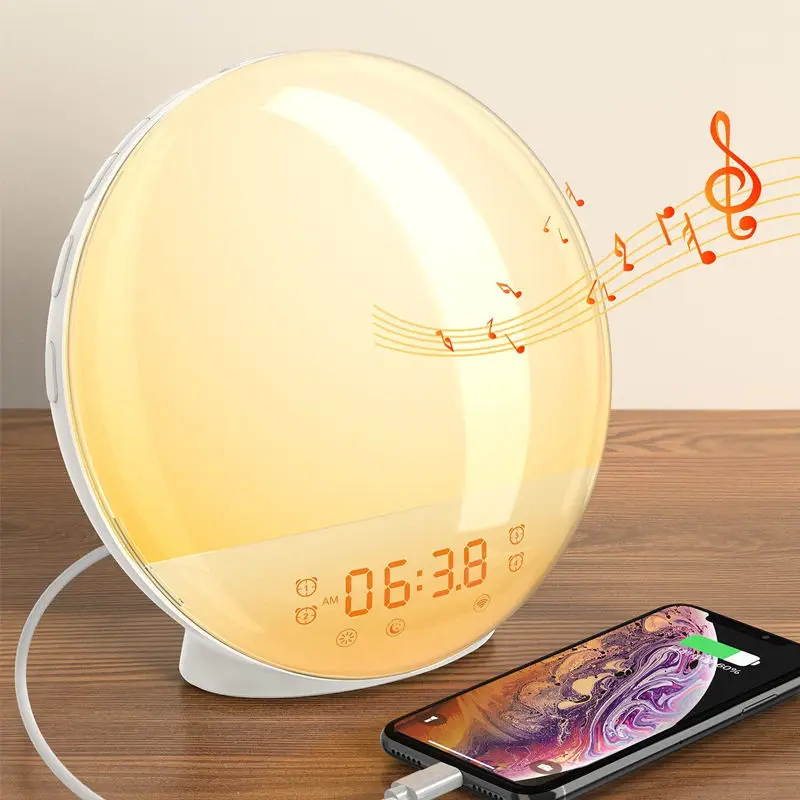 7 Color Changing Digital Wake up Light Led Desk Sunrise