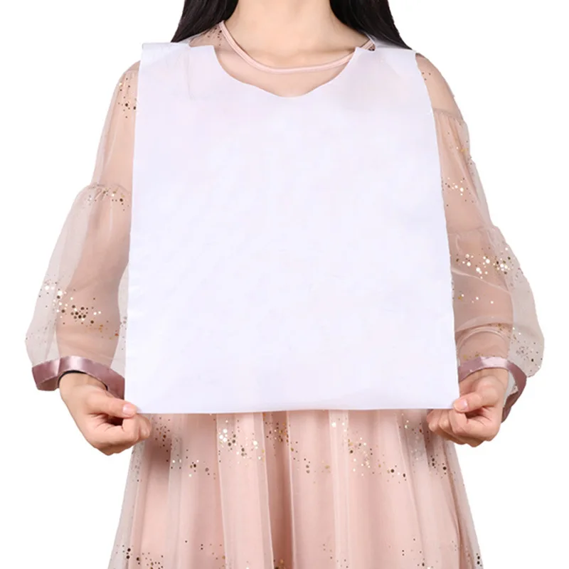 Disposable Plastic Bib Seafood Lobster Barbecue Waterproof Protective