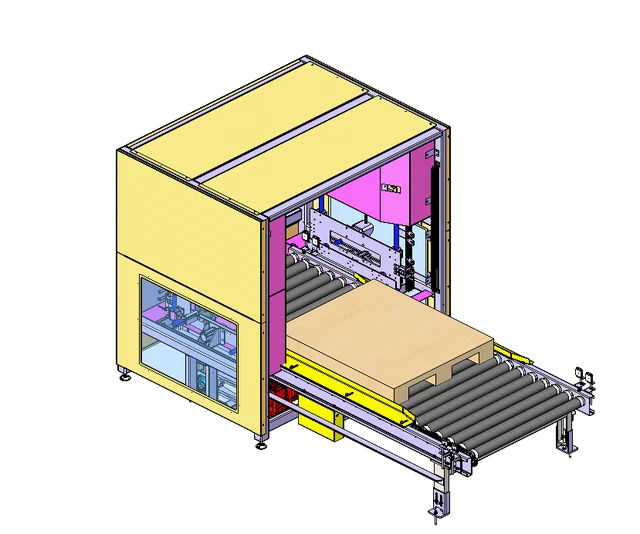 MX pallet transfer unit double chain roller  conveyors automatically material handling conveying solution system vertical lifter