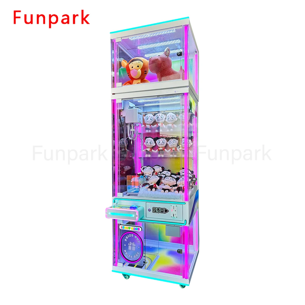 Funpark New Design Amusement Prize Box Claw Crane Dolls Gifts Machine Game Coin Operated Games factory