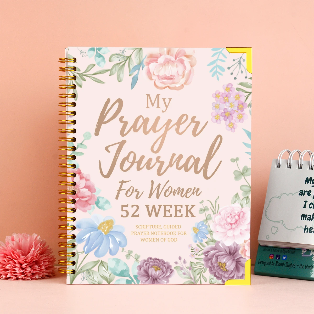 Custom Printing Prayer Journal Bible Diary Affirmation Gratitude Manifestation Mindfulness Inspirational Planner for Women