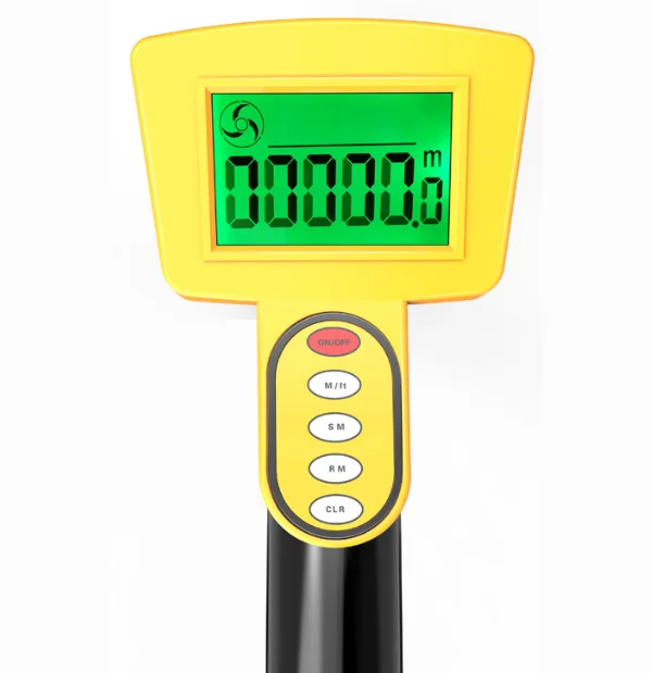 Distance measuring wheel ruler digital tape measure with LCD display foldable mechanical rolling meter gauge