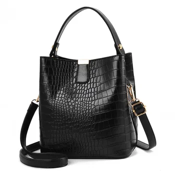 Fashion PU leather custom high quality crocodile pattern womens bags 2020 handbag