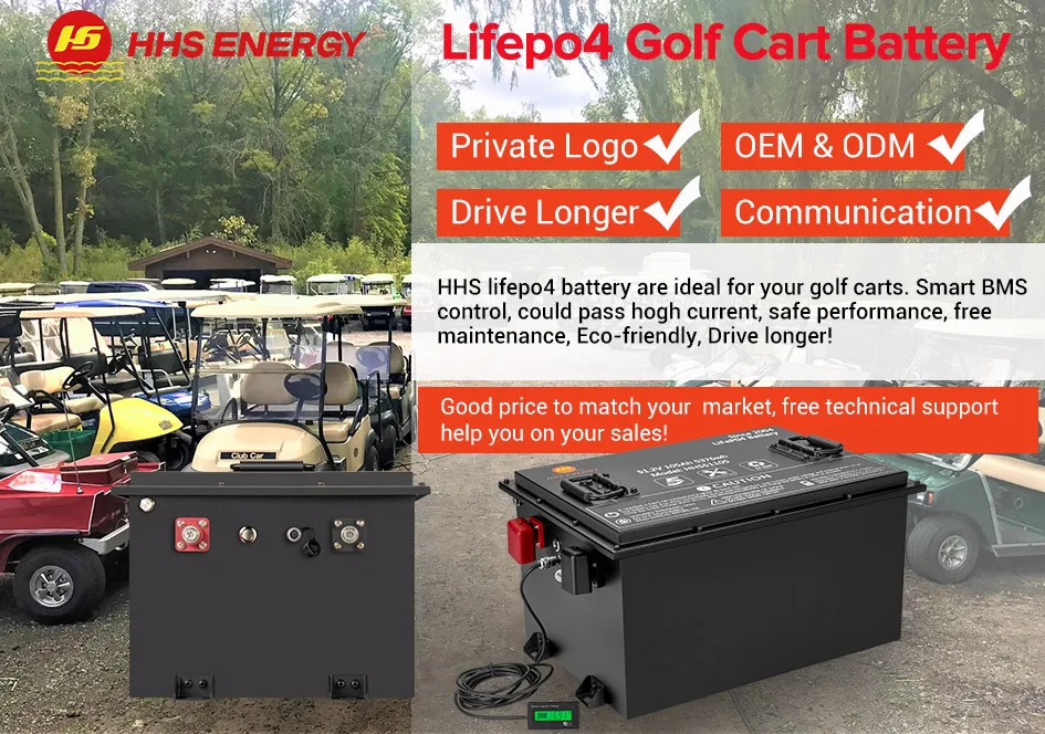 High Quality Waterproof Electric Golf Cart Battery 36v 48v 60v 72v Lfp