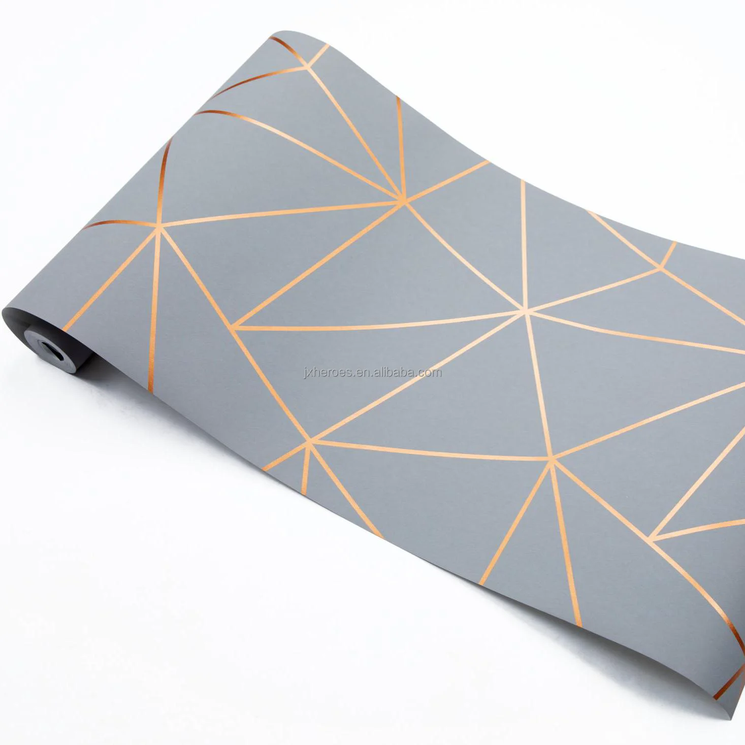 Exquisite Modern Style Irregular Line Mosaic Pattern Luxury Non Woven Room Wallpaper