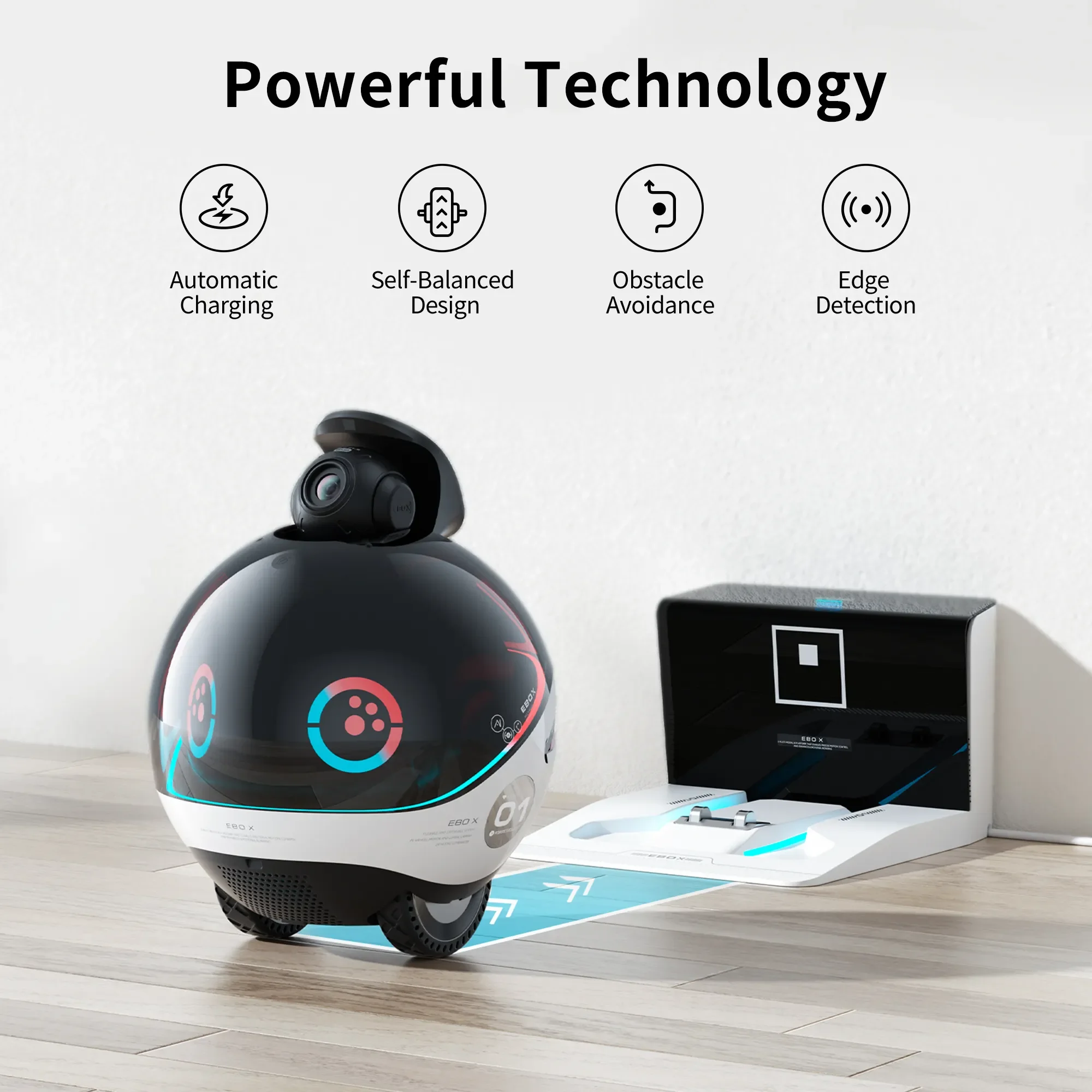 Automatic Charging High Version Pet Cat Dog Companion Robot Camera Monitor Warning Smart Camera for Kids Old People