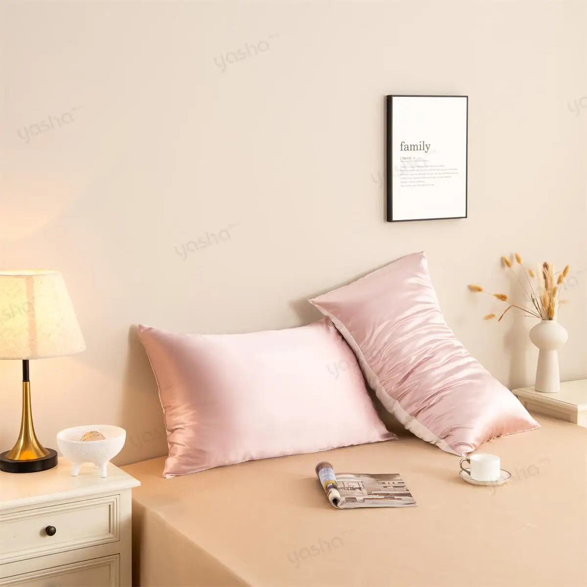 Factory Wholesale Super Soft Silk Pillow Cover Envelope Style