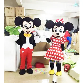 Enjoyment CE adult cartoon minnie and mickey mascot costume for advertising/party easy wear mickey mascot costume for sale