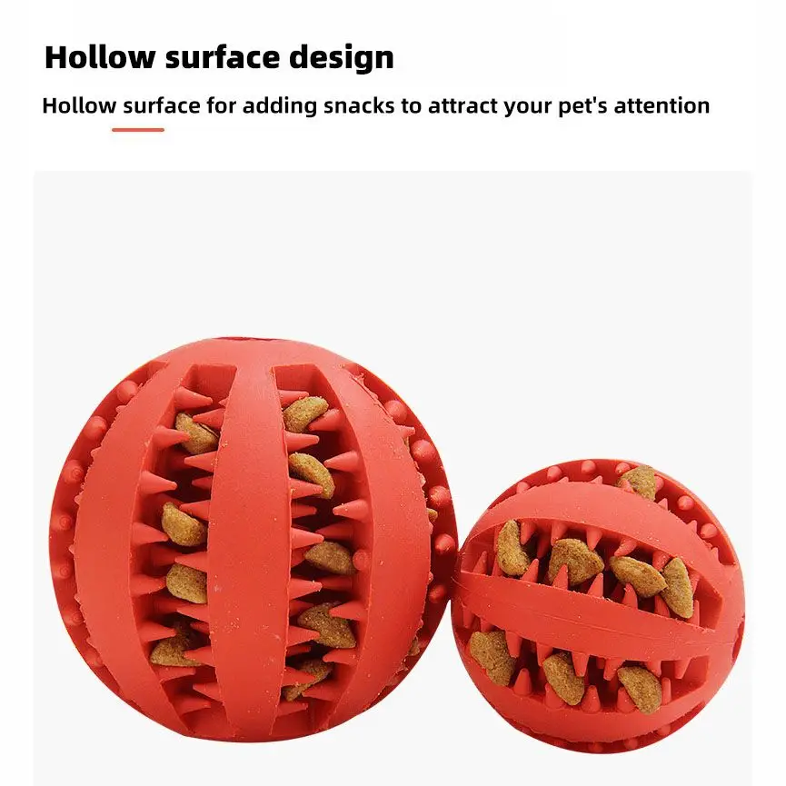 Pet Dog Toy Interactive Durable Soft Rubber Balls Nontoxic Bite