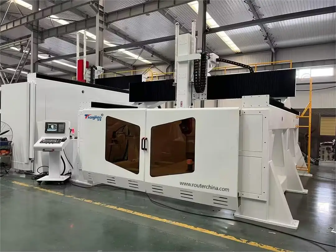 High Quality 5 Axis CNC Router 1530 Swivelling Head Rotor for 3D Milling and Engraving PLC Core Components for Foam Wood
