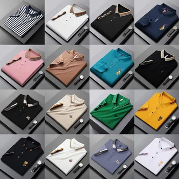 Summer factory wholesale cheap casual polo shirts men's short sleeved cotton polo shirts