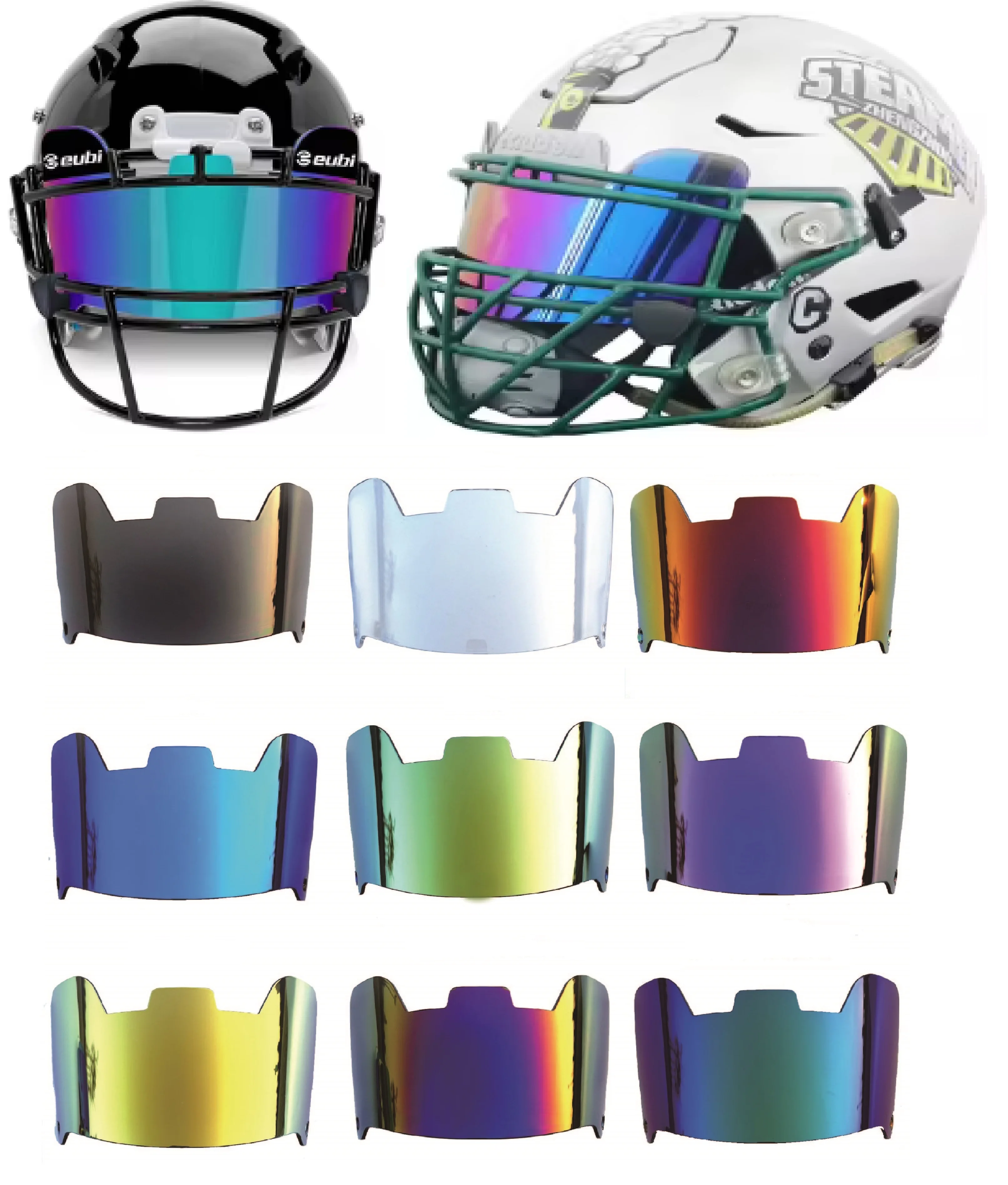 Slightly Tinted Football Visors Colored Visors Football 2022 Color