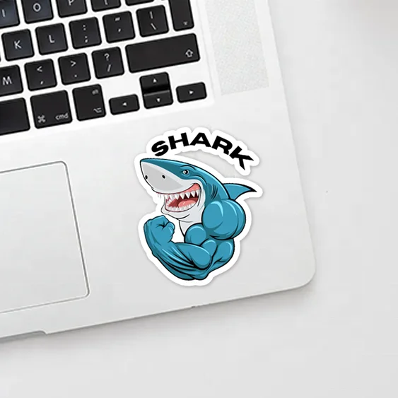 Custom Printing Sticker Uv-Proof Self-Adhesive Bottle Laptop Luggage Waterproof Logo Vinyl Die Cut Paul and Shark Stickers